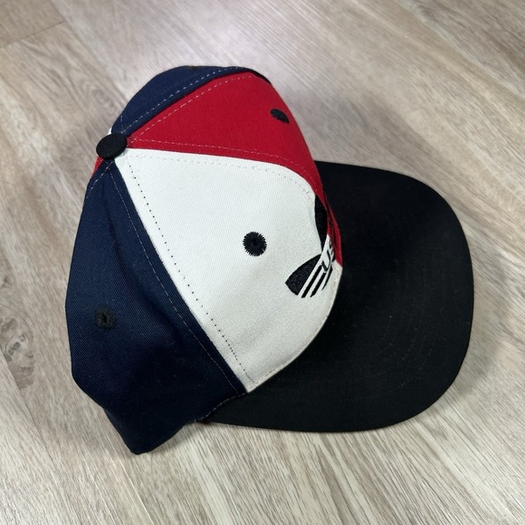 VTG 90s Adidas USA Trefoil Snapback Hat Red White Blue Cap - Picture 7 of 7